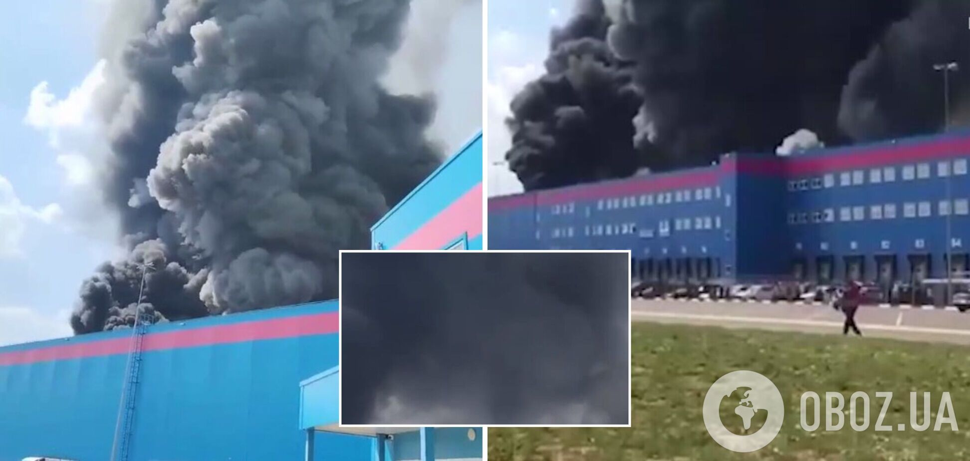 В российском Подмосковье горит склад Ozon