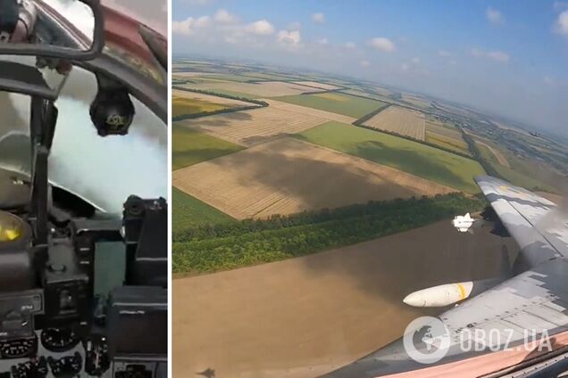 Украинский пилот показал видео боевой работы МиГ-29: на кадрах засветились американские ракеты AGM-88 HARM