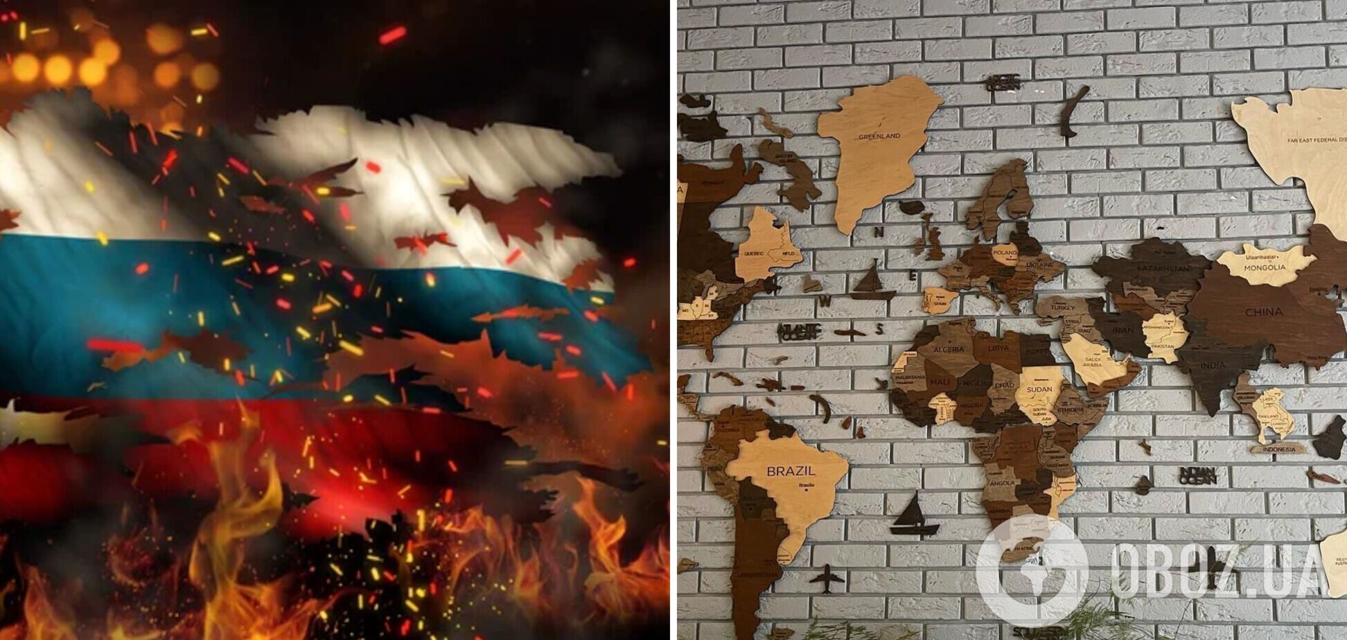 В ресторане Одессы вывесили карту мира без России: сеть в восторге. Фото