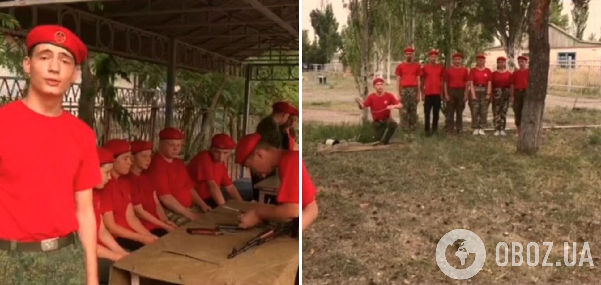 В 'детском лагере' под Мариуполем оккупанты учат детей убивать