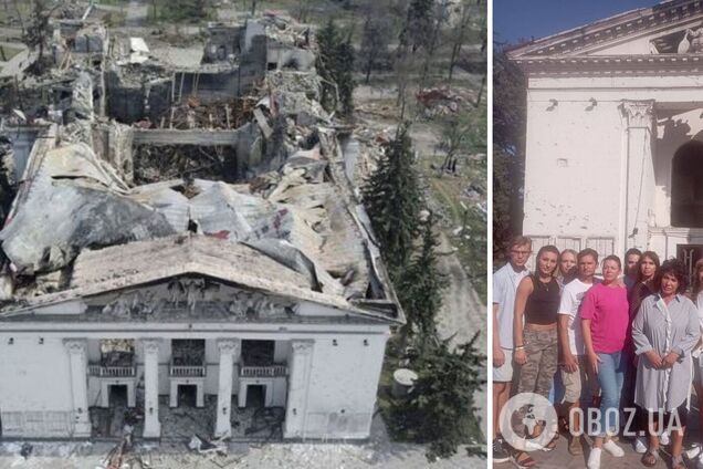 Надежда Бабкина устроила циничную фотосессию на фоне драмтеатра в Мариуполе, на который Россия сбросила бомбу