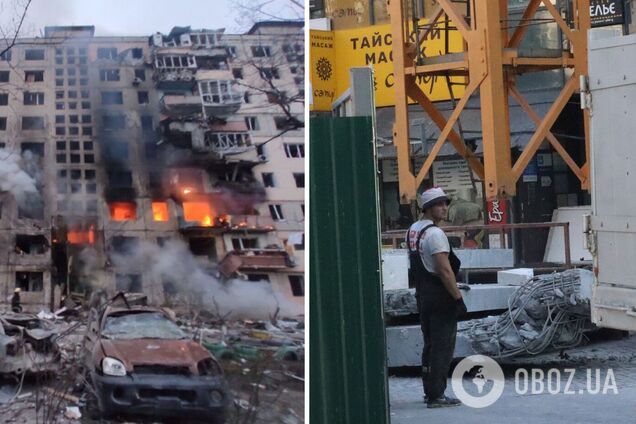 Разбирают и перестраивают заново: как сегодня в Киеве выглядят разрушенные оккупантами дома. Фото до и после