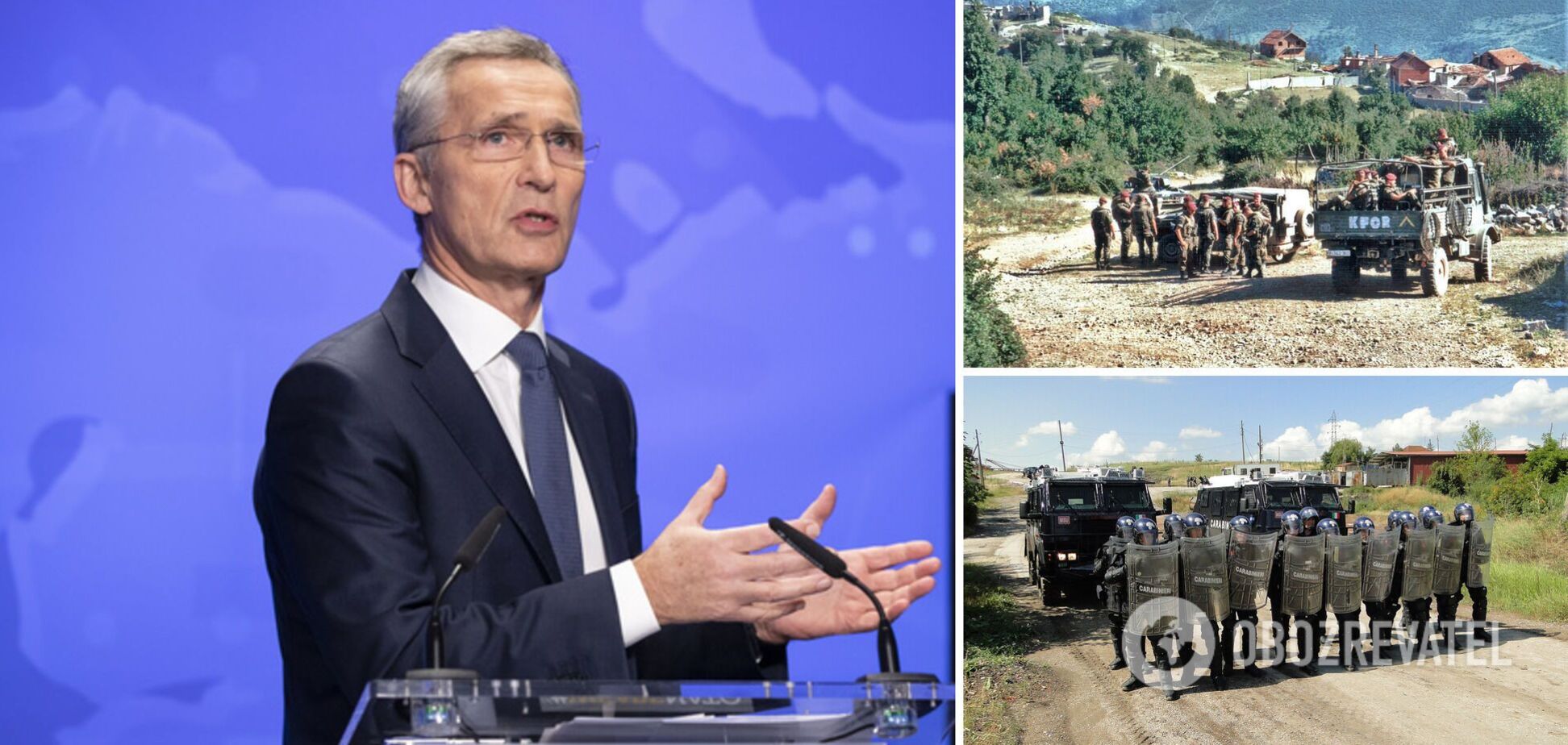 Столтенберг: миротворческая миссия НАТО готова вмешаться в ситуацию вокруг Косово