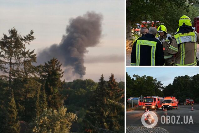 У Берліні прогримів потужний вибух на складі, де зберігалися боєприпаси: спахнула пожежа. Фото