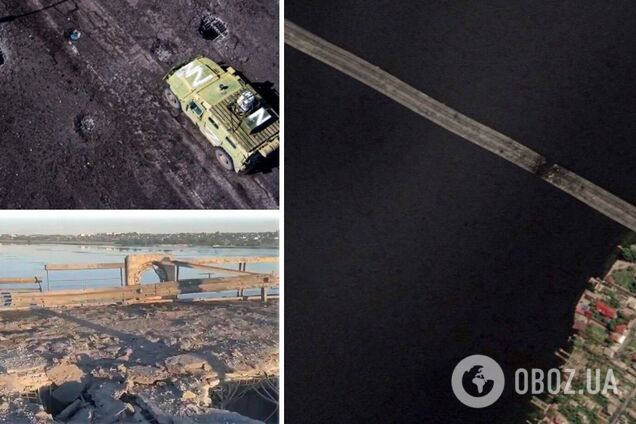 Оккупанты соврали о ремонте Антоновского моста, проезд тяжелой военной техники невозможен, – Хлань