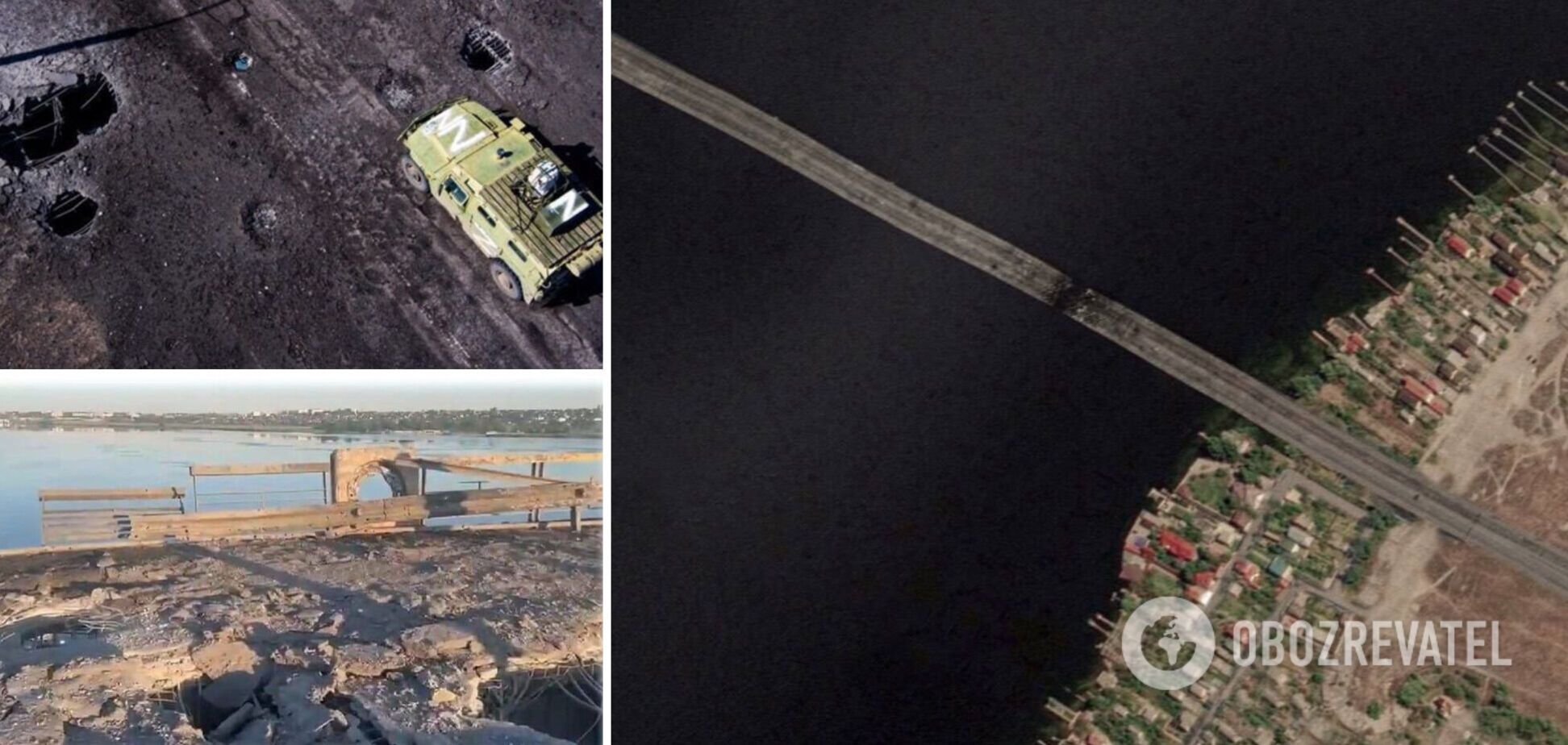 Оккупанты соврали о ремонте Антоновского моста, проезд тяжелой военной техники невозможен, – Хлань