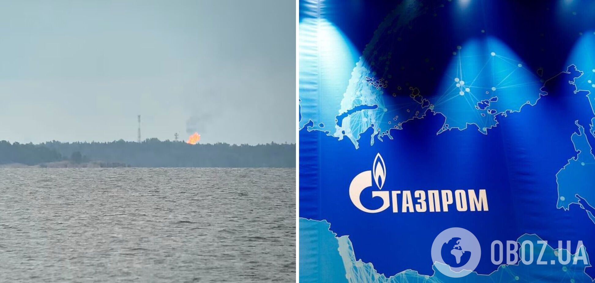 'Газпром' сжигает 'лишний' газ на 'Северном потоке'