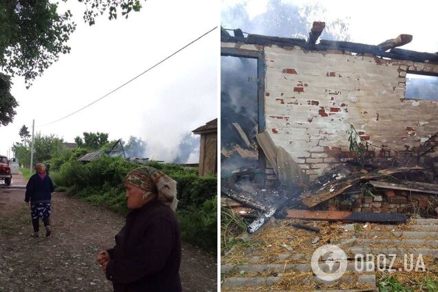 Оккупанты обстреляли Сумщину из артиллерии и минометов, вспыхнули пожары. Фото и видео