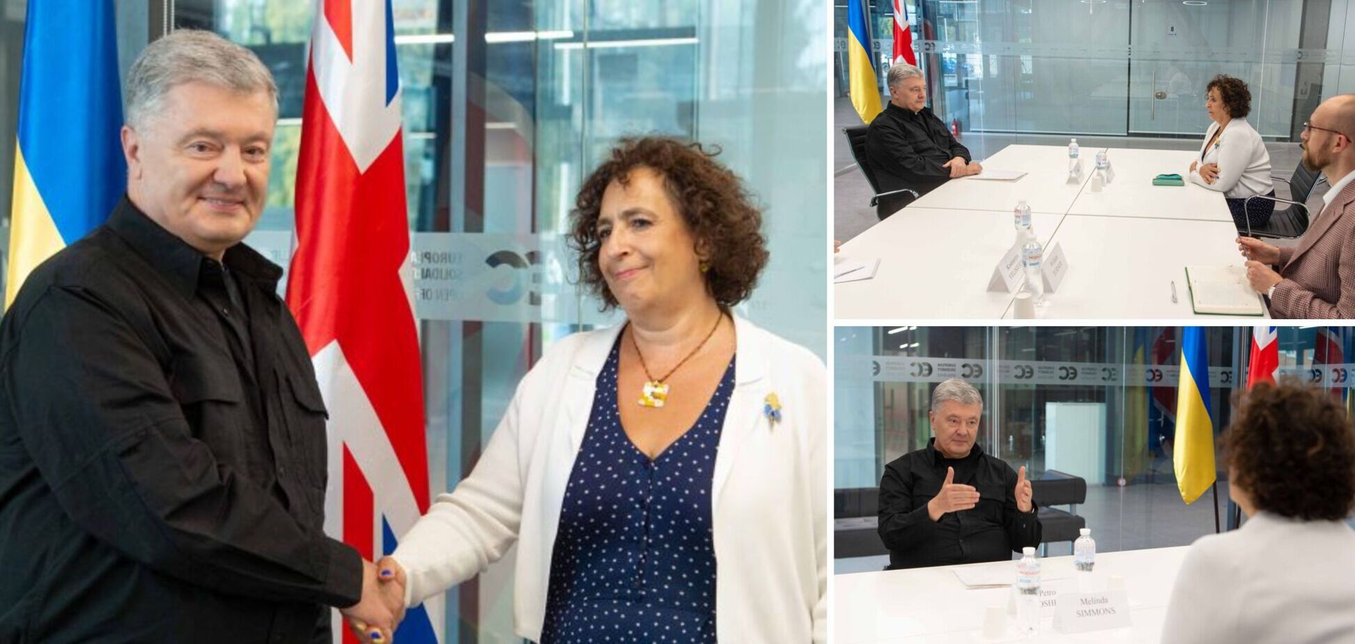 Порошенко на зустрічі з Сіммонс закликав союзників дати Україні більше зброї й покарати РФ за злочин в Оленівці