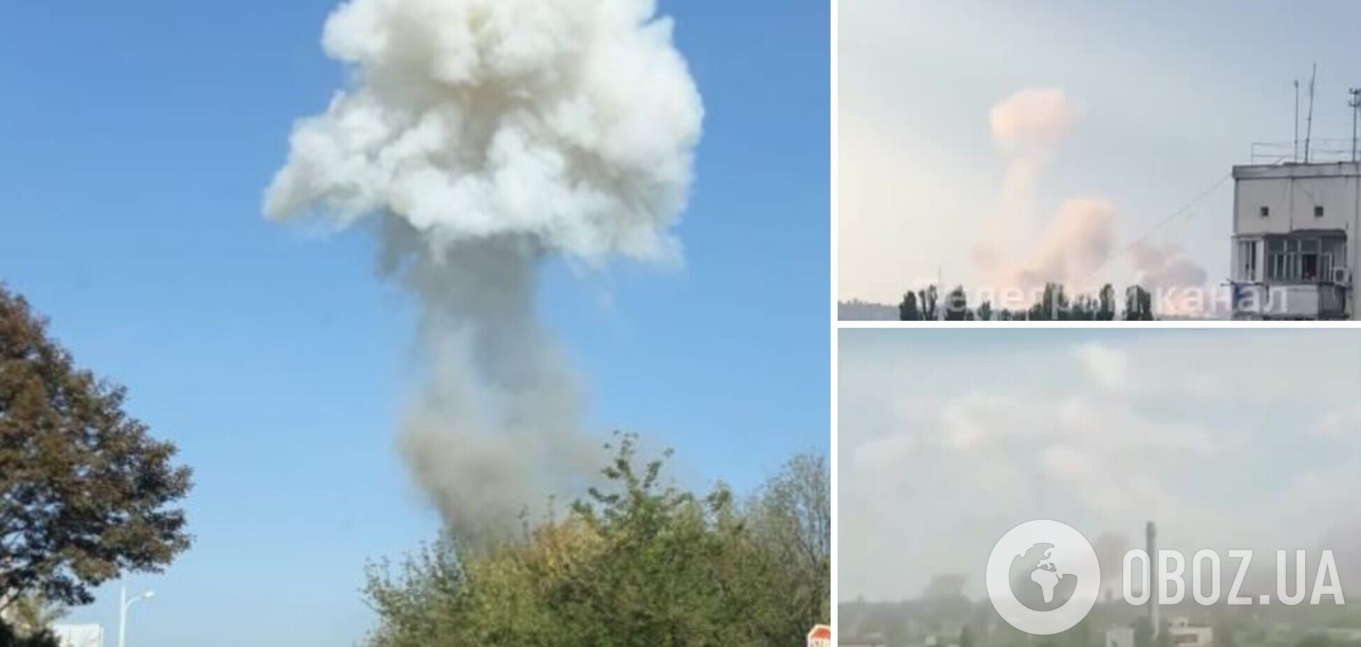 Постійна рубрика 'Бавовна': в Бериславі й Токмаку вибухають склади з боєприпасами окупантів. Фото і відео