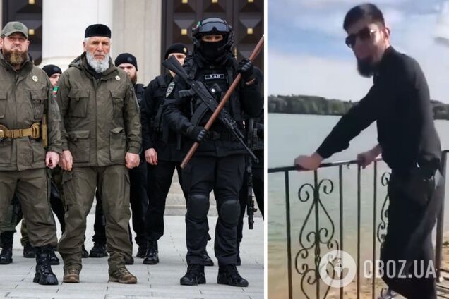 Кадировського 'тік-токера' висміяли в Росії за прогулянку пляжем зі зброєю. Відео