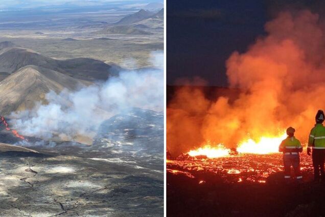 Виверження вулкана Фаградальсф'ядль в Ісландії