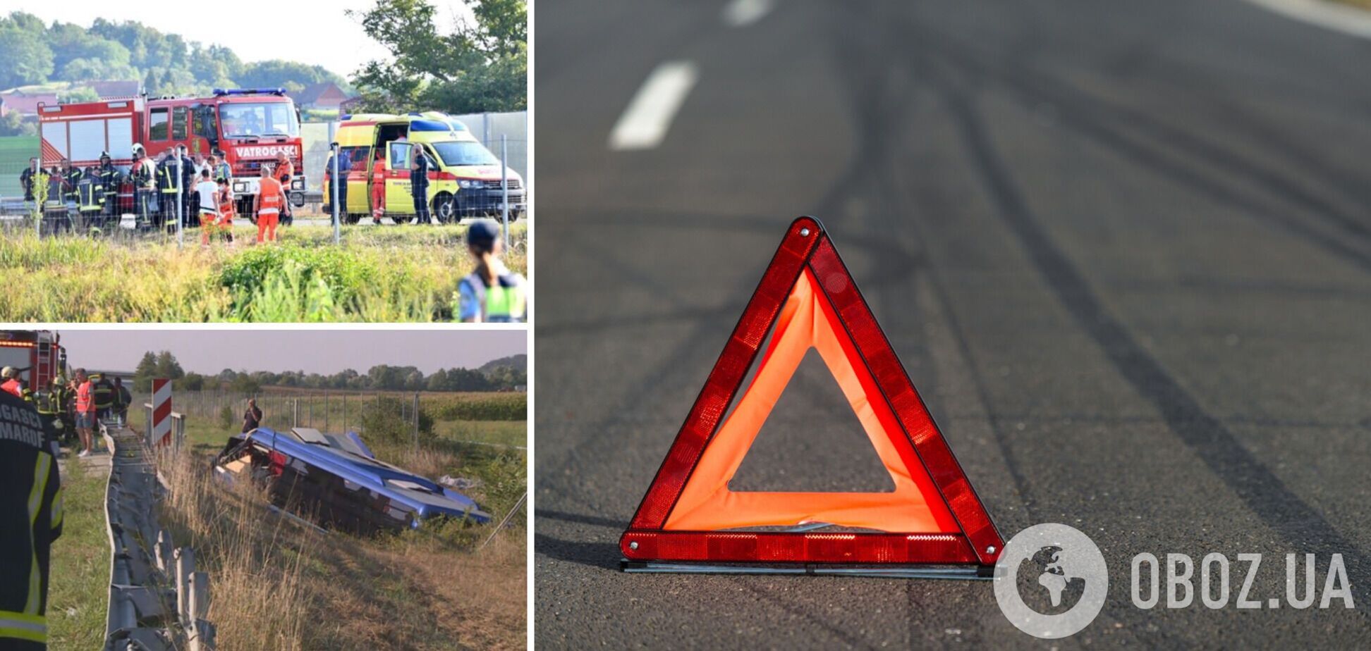 Авария с автобусом на польских номерах