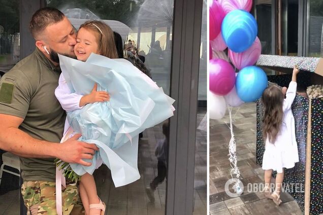 Маленька українка у день народження отримала найцінніший подарунок від тата-військового: мережу розчулило відео