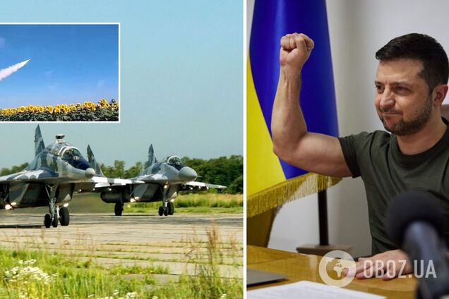 Зеленський привітав Повітряні сили України і показав відео боротьби проти окупантів