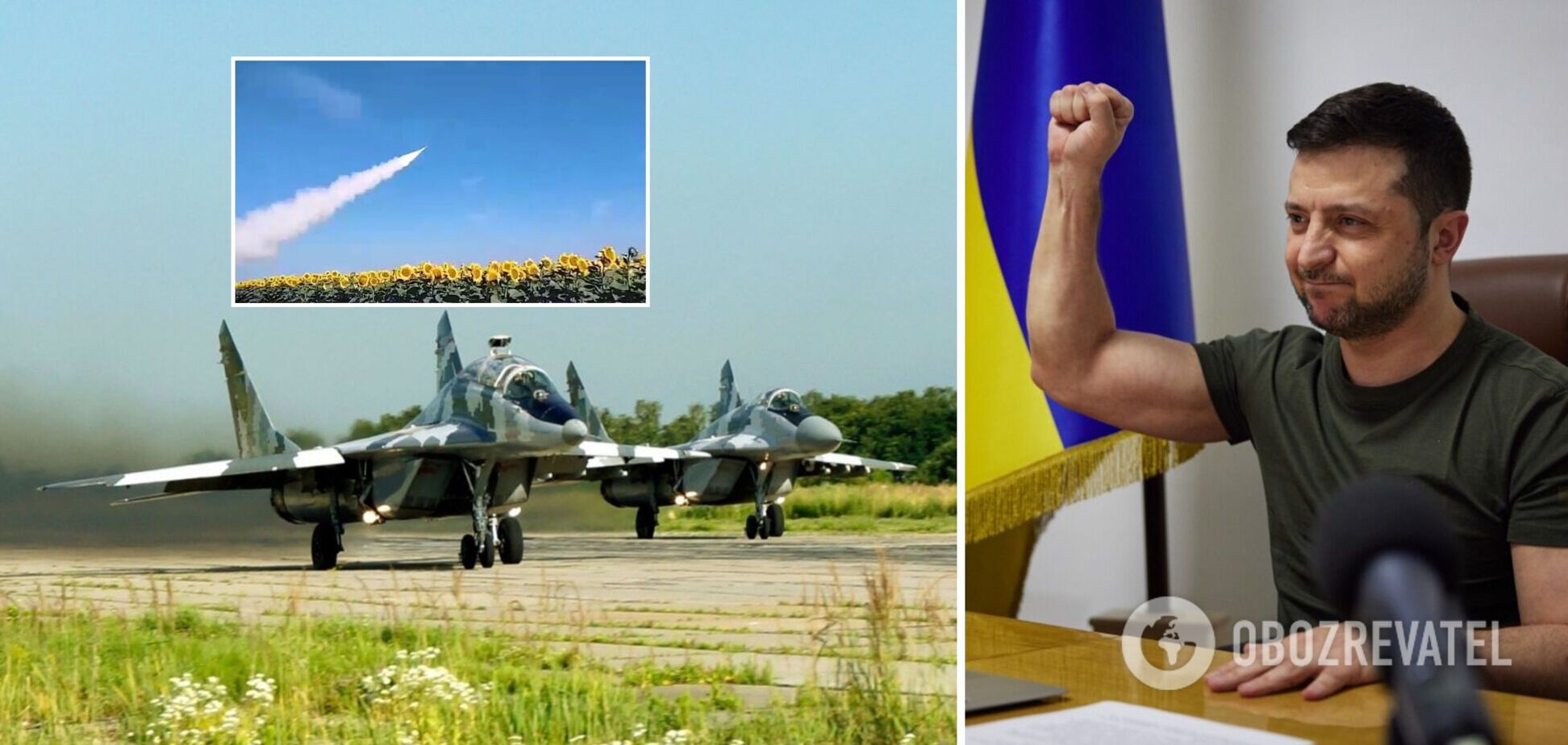 Зеленский поздравил Воздушные силы Украины и показал видео борьбы против оккупантов