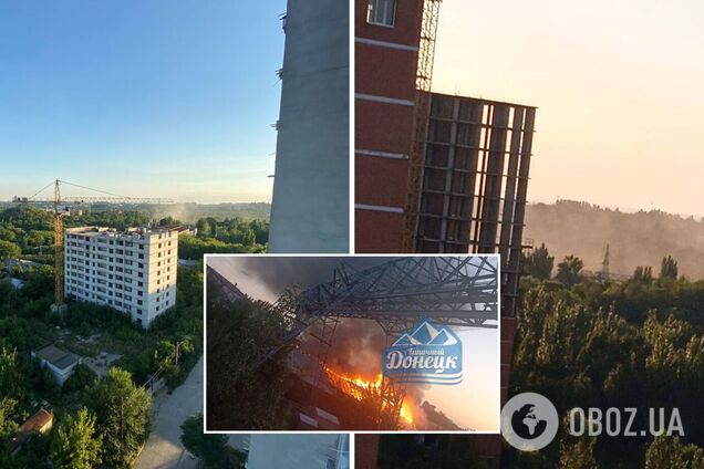 В трех районах оккупированного Донецка прогремели взрывы. Фото и видео