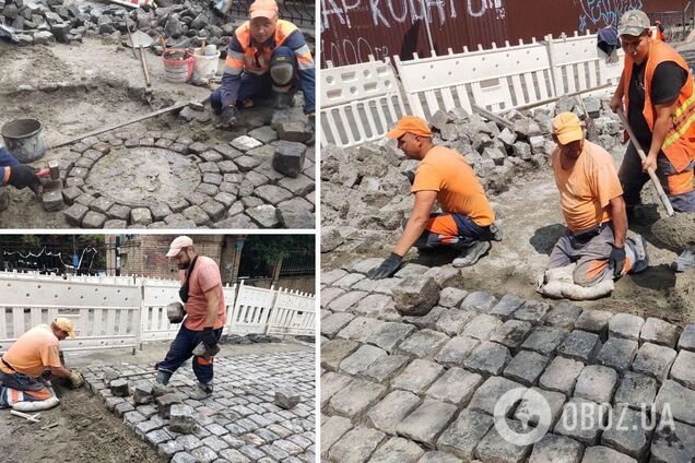 Ремонт дороги на вулиці Шовковичній