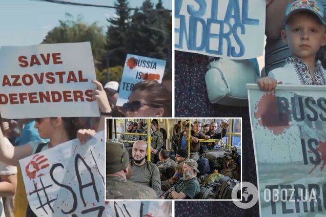 У понад десяти містах рідні захисників 'Азовсталі' влаштували акції на підтримку Героїв. Фото
