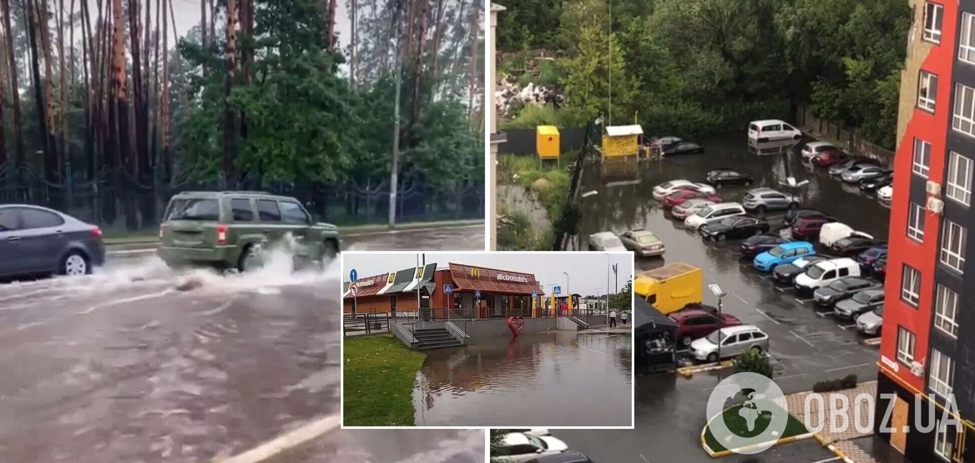 Бучу та Ірпінь накрила гроза