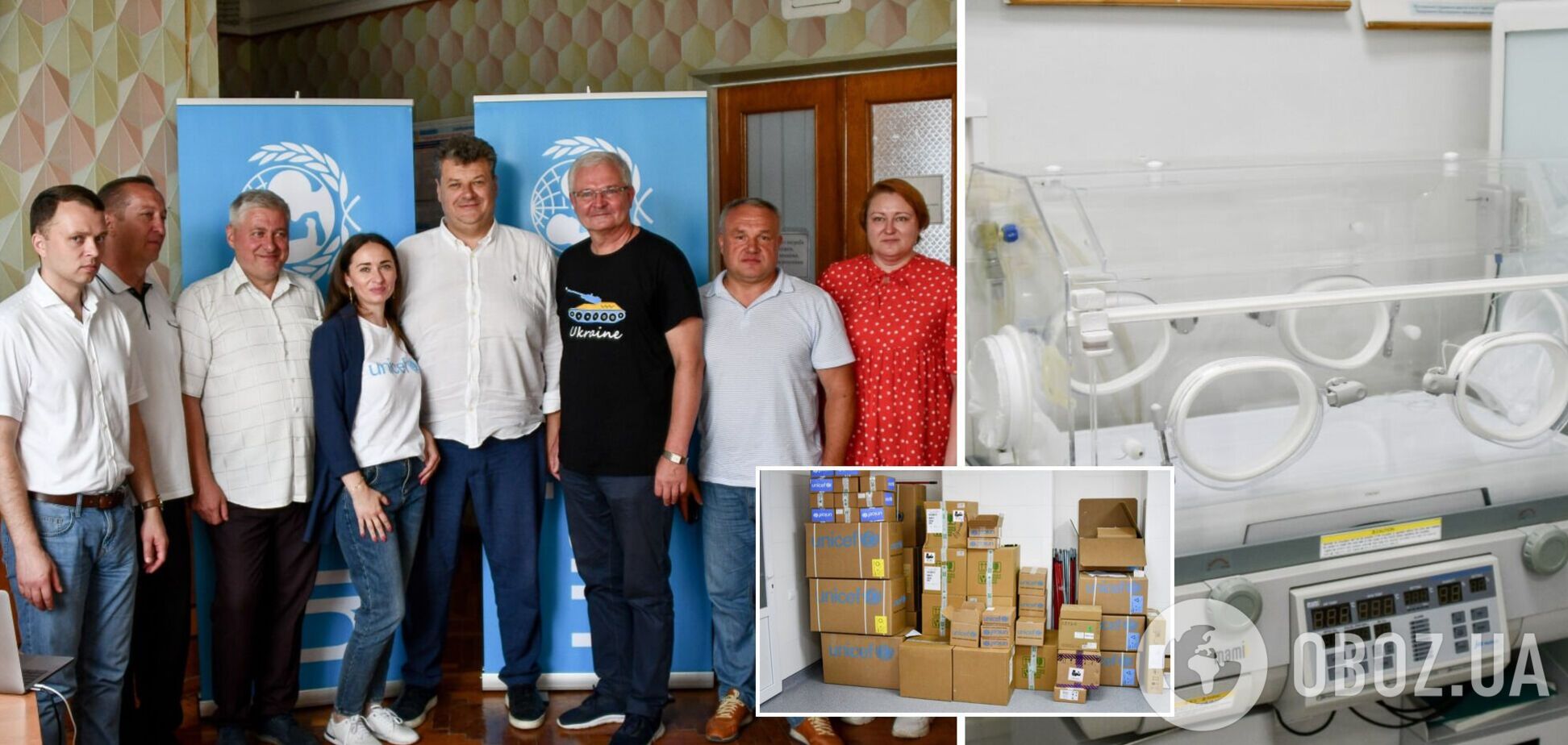 Фонд UNICEF передал партию медицинского оборудования и препаратов Коростышевской больницы Житомирской области. Фото