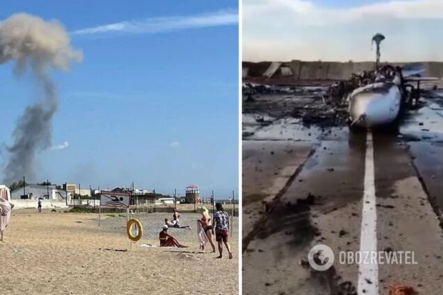 В сети показали остатки 'демилитаризованных' российских самолетов из Новофедоровки. Видео