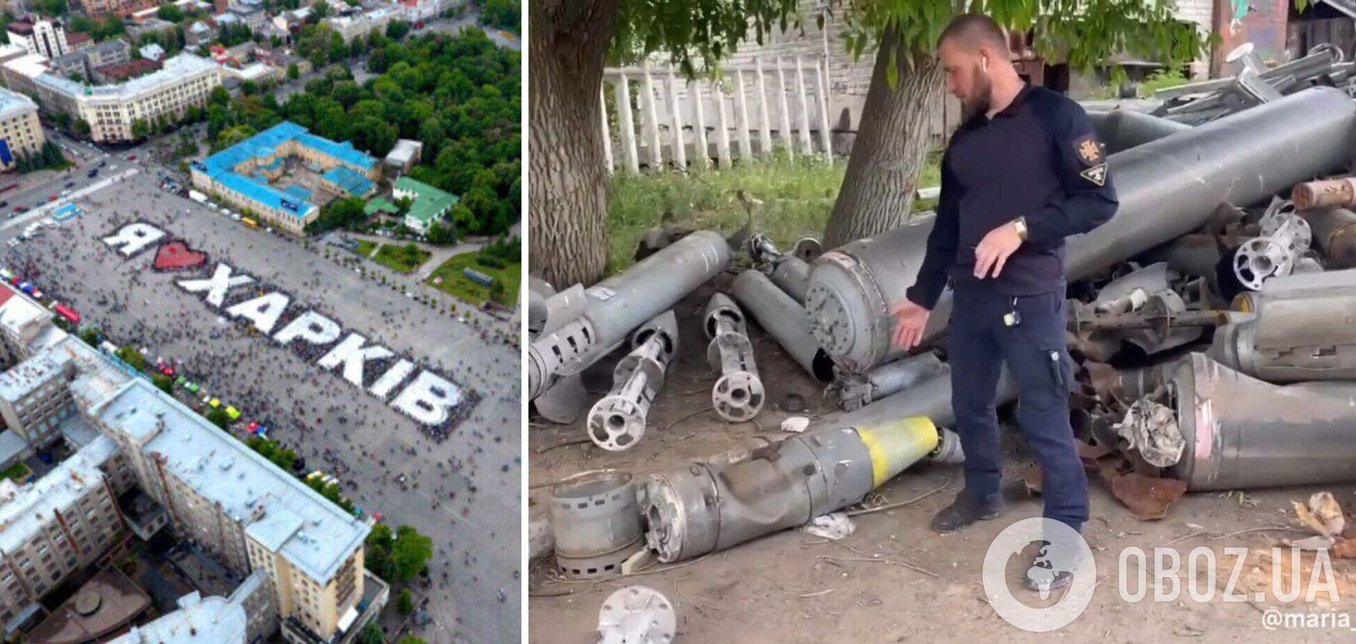 У Харкові показали звалище залишків ракет, якими Росія атакує місто та вбиває мирних мешканців. Відео