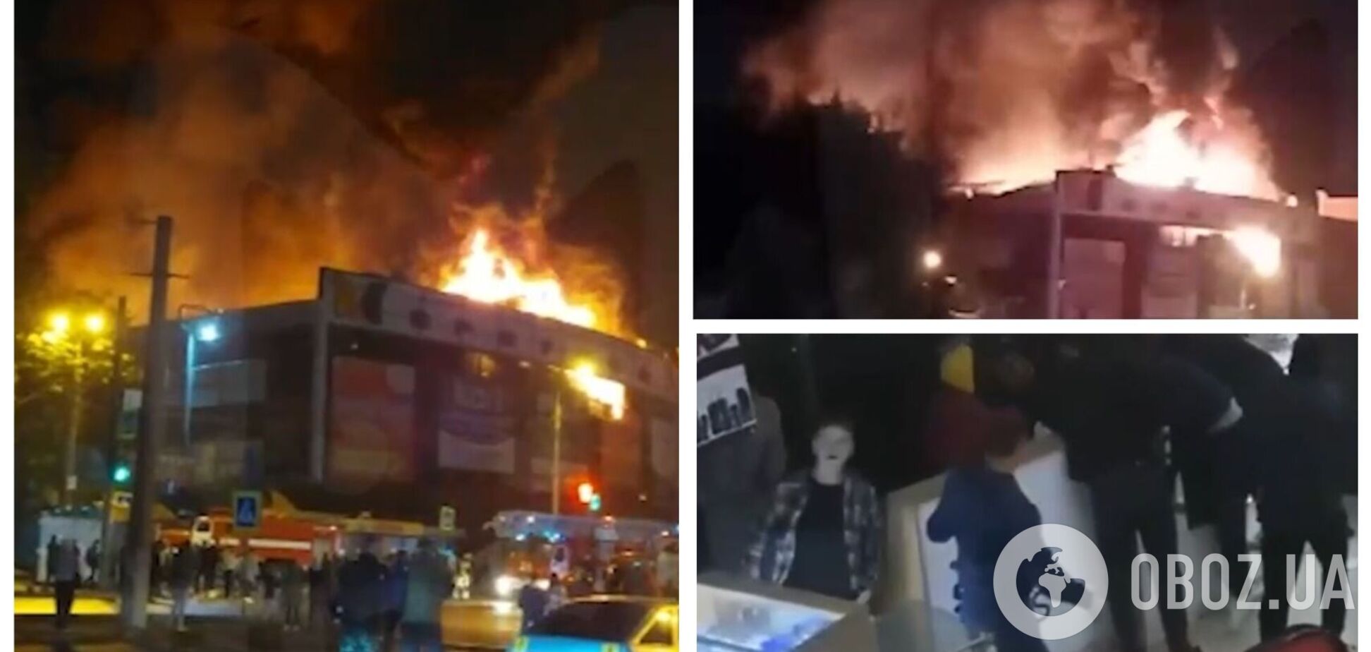 У російській Уфі спалахнула пожежа в ТЦ: відвідувачі 'скористались моментом' і кинулися грабувати магазин. Відео 