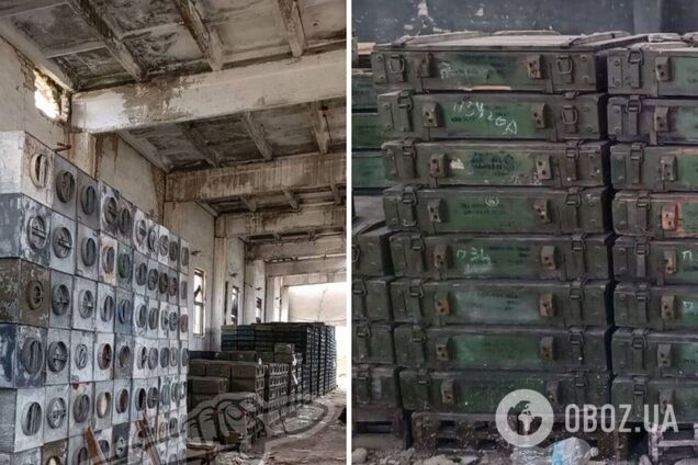 Оккупанты оставили в Балаклее большой арсенал оружия