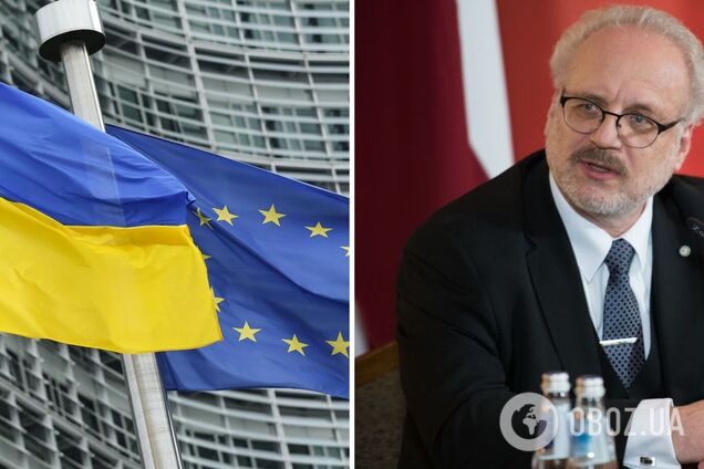 Президент Латвії у Києві ініціював початок переговорів про вступ України до ЄС