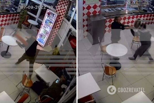 У Росії окупант, що повернувся з України, побив стільцем директора кафе: не оцінив його 'подвиги'. Відео