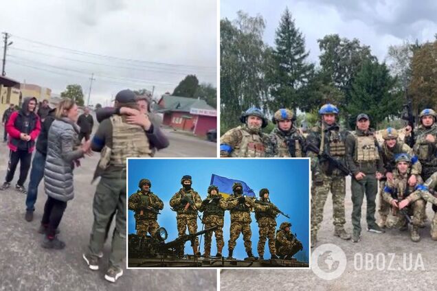 'Спасибо ВСУ!' В Казачьей Лопани показали, как объятиями встретили украинских воинов. Видео