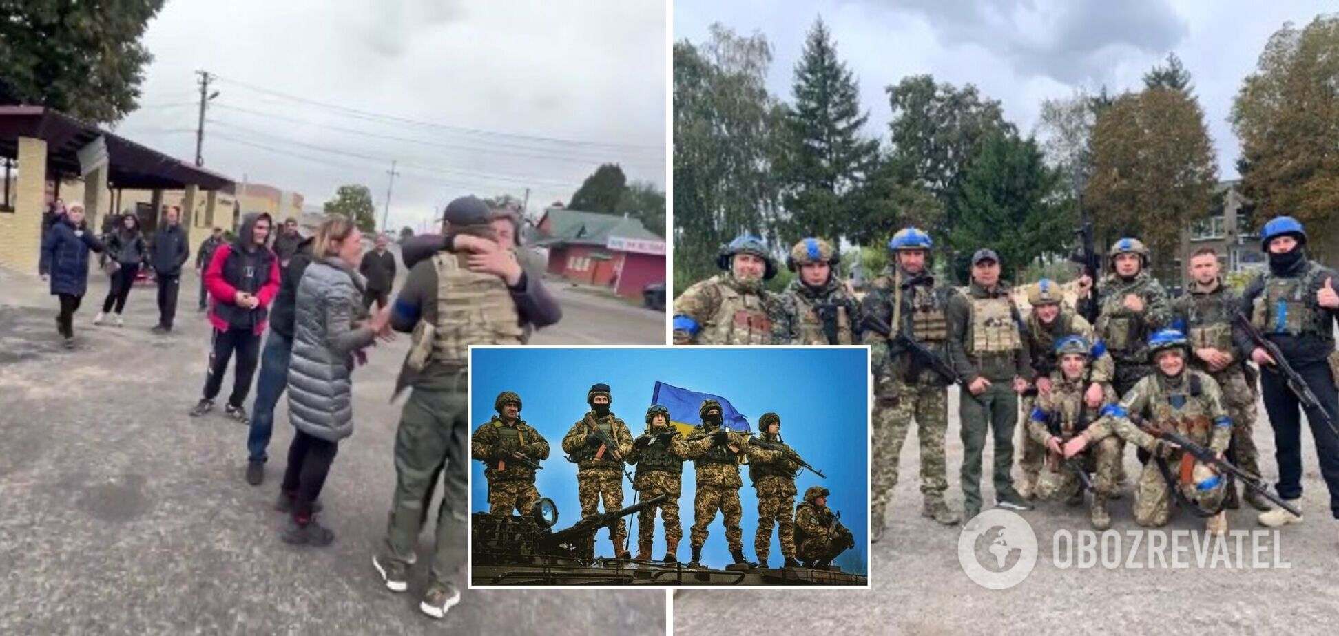 'Спасибо ВСУ!' В Казачьей Лопани показали, как объятиями встретили украинских воинов. Видео
