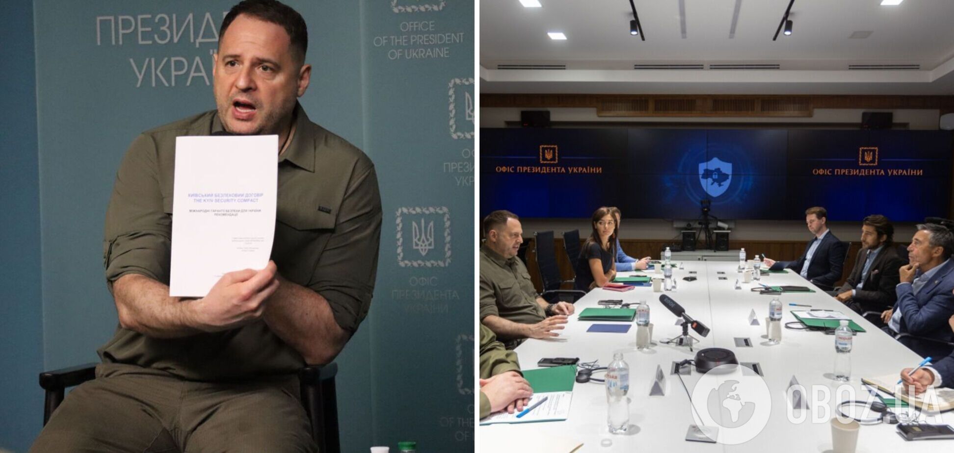 'Начинаем работать немедленно': Ермак и Расмуссен выступили с заявлением о гарантиях безопасности Украины. Видео