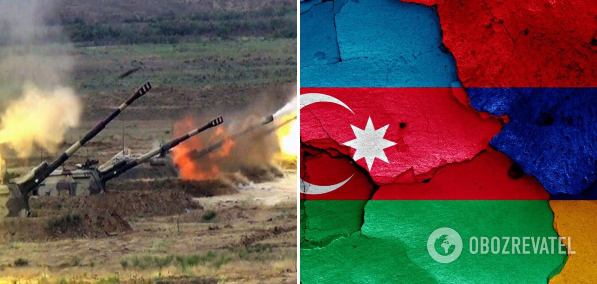 Задействованы артиллерия и БПЛА: на армяно-азербайджанской границе начались бои. Видео