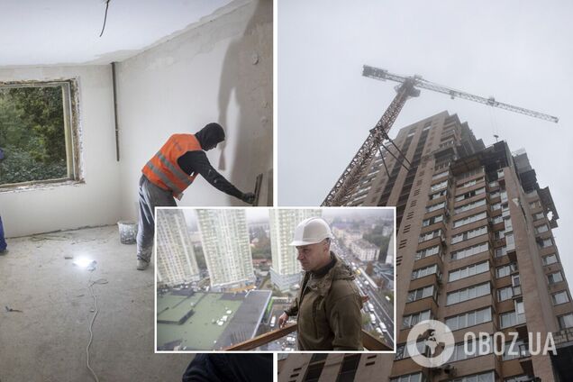 Кличко проінспектував будинки, які відновлюють