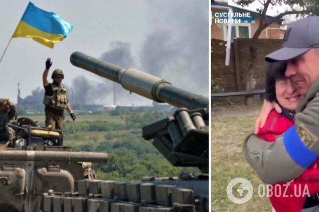 'Я ждала, що ти прийдеш': момент зустрічі захисника України з мамою у звільненому селі показали на відео
