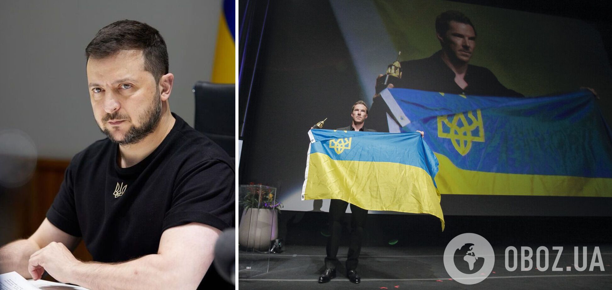 Зеленський поспілкувався із зіркою 'Шерлока' Камбербетчем і подякував йому за підтримку України