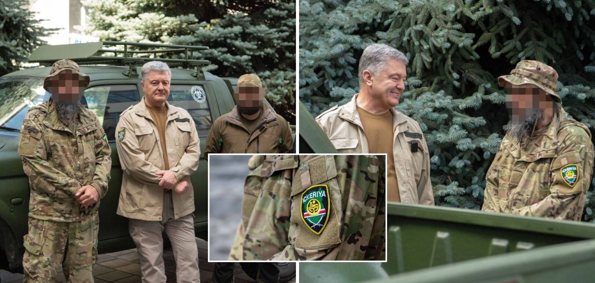 Ответ Кадырову: Порошенко передал авто бойцам чеченского батальона имени Шейха Мансура. Фото и видео