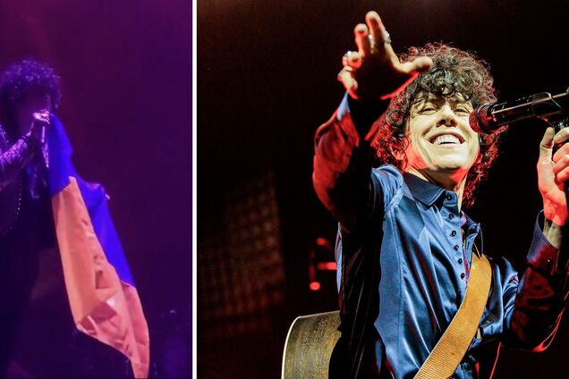 'Я люблю тебя, отважная Украина!' Певица LP на концерте в Варшаве подняла сине-желтый флаг