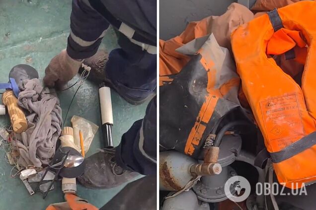 В море нашли дырявый плот с вещами моряков с крейсера 'Москва': в ГПСУ потроллили захватчиков. Видео