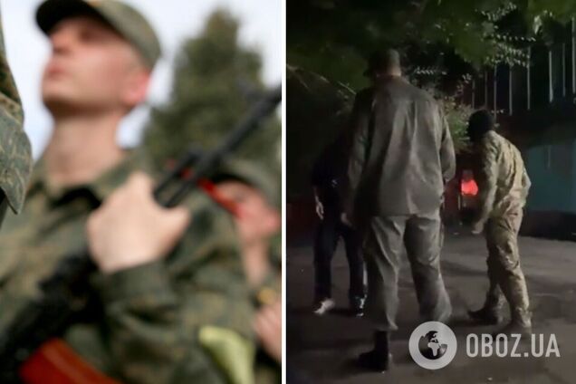 На Луганщині окупанти із застосуванням палиць 'мобілізують' чоловіків на війну. Відео