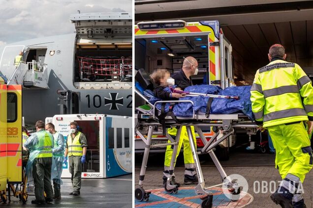 Українських поранених бійців доправили до Німеччини на лікування: з’явилося відео зі спецборту