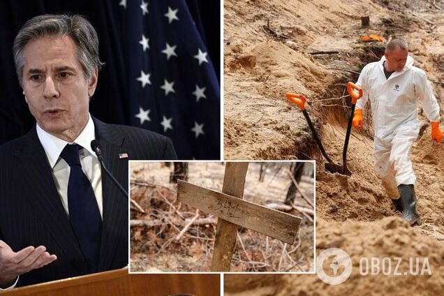 Звірства росіян в Ізюмі необхідно розцінювати як воєнні злочини, – Блінкен