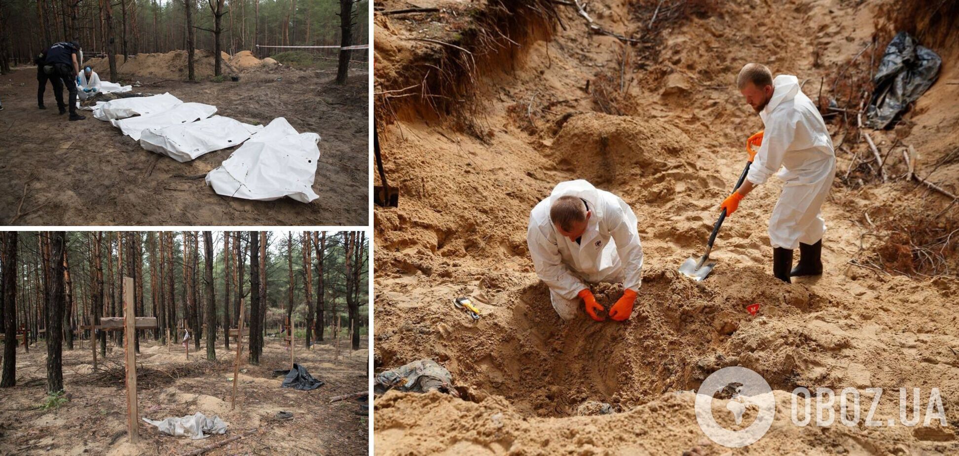 В одной из могил в Изюме обнаружили тело мужчины, которому оккупанты отрезали половые органы