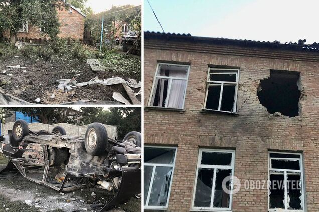 Війська РФ випустили 90 смертоносних снарядів по Дніпропетровщині: понівечені будинки та ліцей. Фото