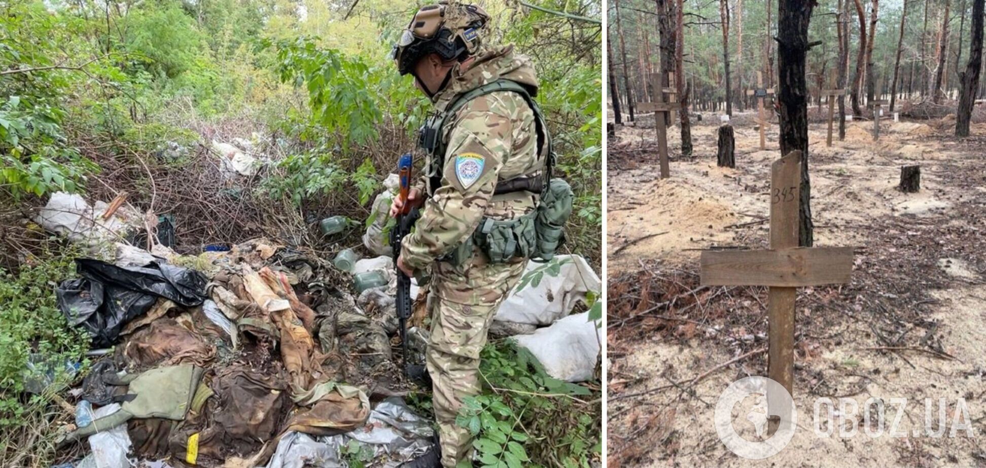 В освобожденном селе в Харьковской области нашли тела трех неизвестных украинских воинов