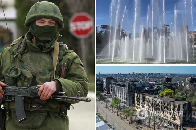 У Маріуполі, де половина людей не має води, окупанти запустили 'фонтан'. Фото