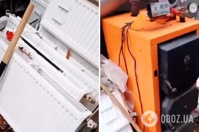 Украли батареи и котлы: украинские военные показали брошенные оккупантами 'трофеи'. Видео