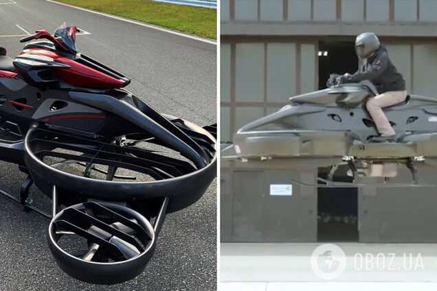 На автосалоне в Детройте представили первый в мире летающий мотоцикл: ховербайк развивает скорость до 100 км/ч. Видео